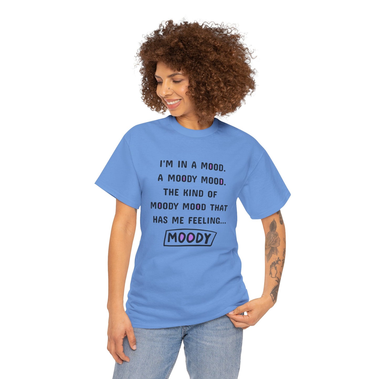 Moody Unisex Heavy Cotton Tee - Express Your Mood
