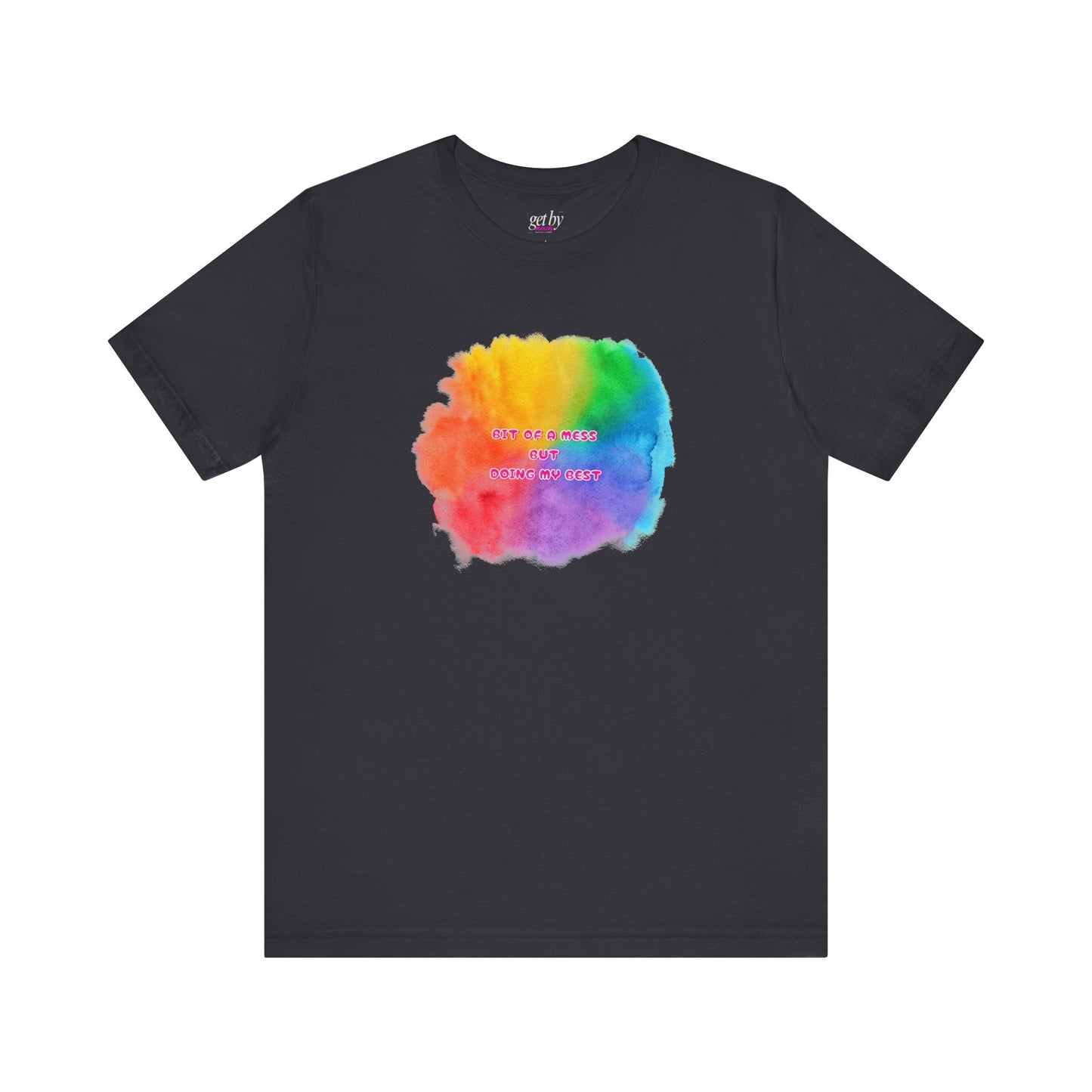 Rainbow Watercolor Unisex T-Shirt - Bit of a Mess