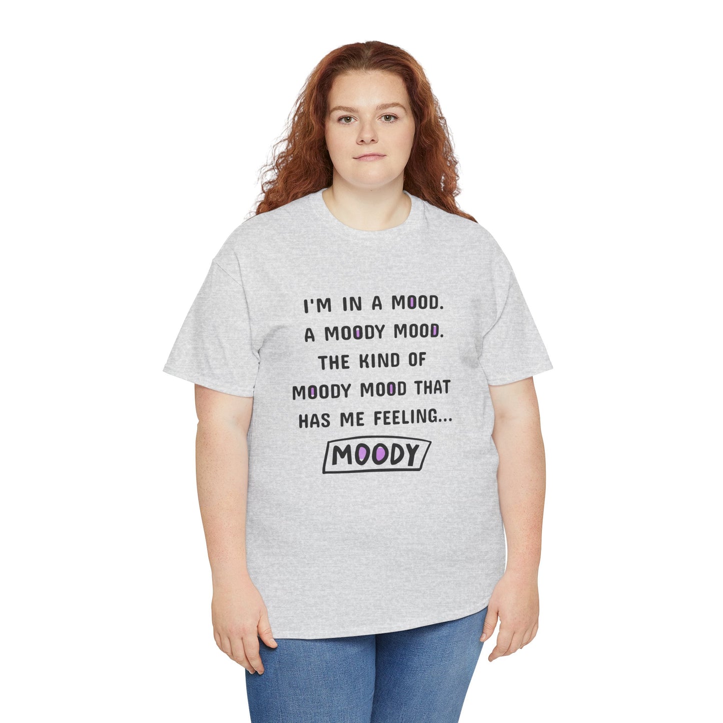 Moody Unisex Heavy Cotton Tee - Express Your Mood