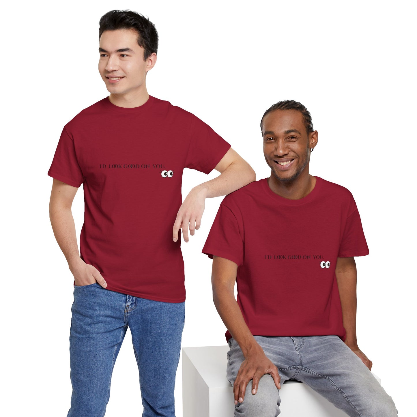 Unisex Heavy Cotton Tee - I'd Look Good On You Funny Graphic Shirt