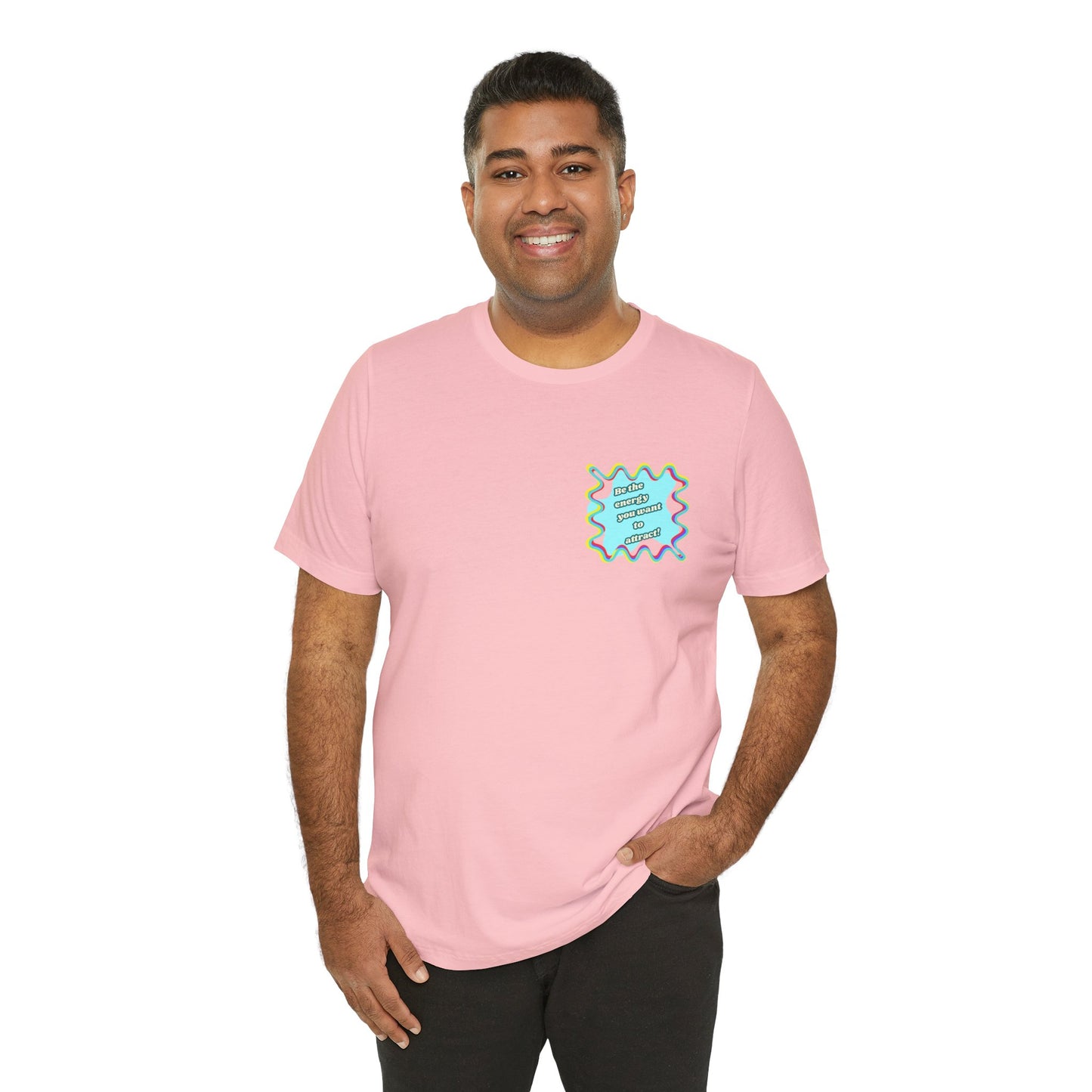 Colorful Graphic Unisex Jersey Tee – Be the energy!