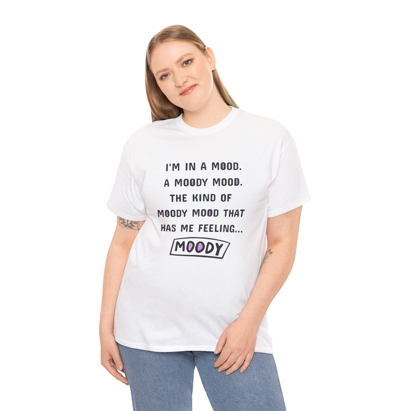 Moody Unisex Heavy Cotton Tee - Express Your Mood