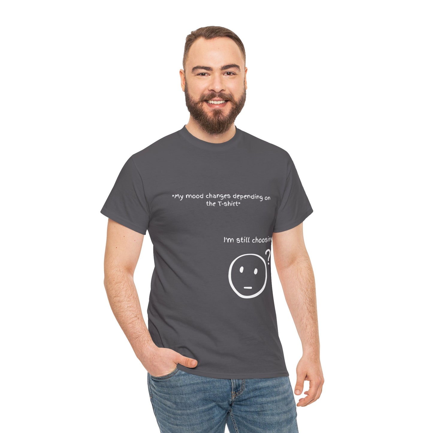 Mood Swing Unisex Heavy Cotton Tee – Perfect for Moments of Indecision!