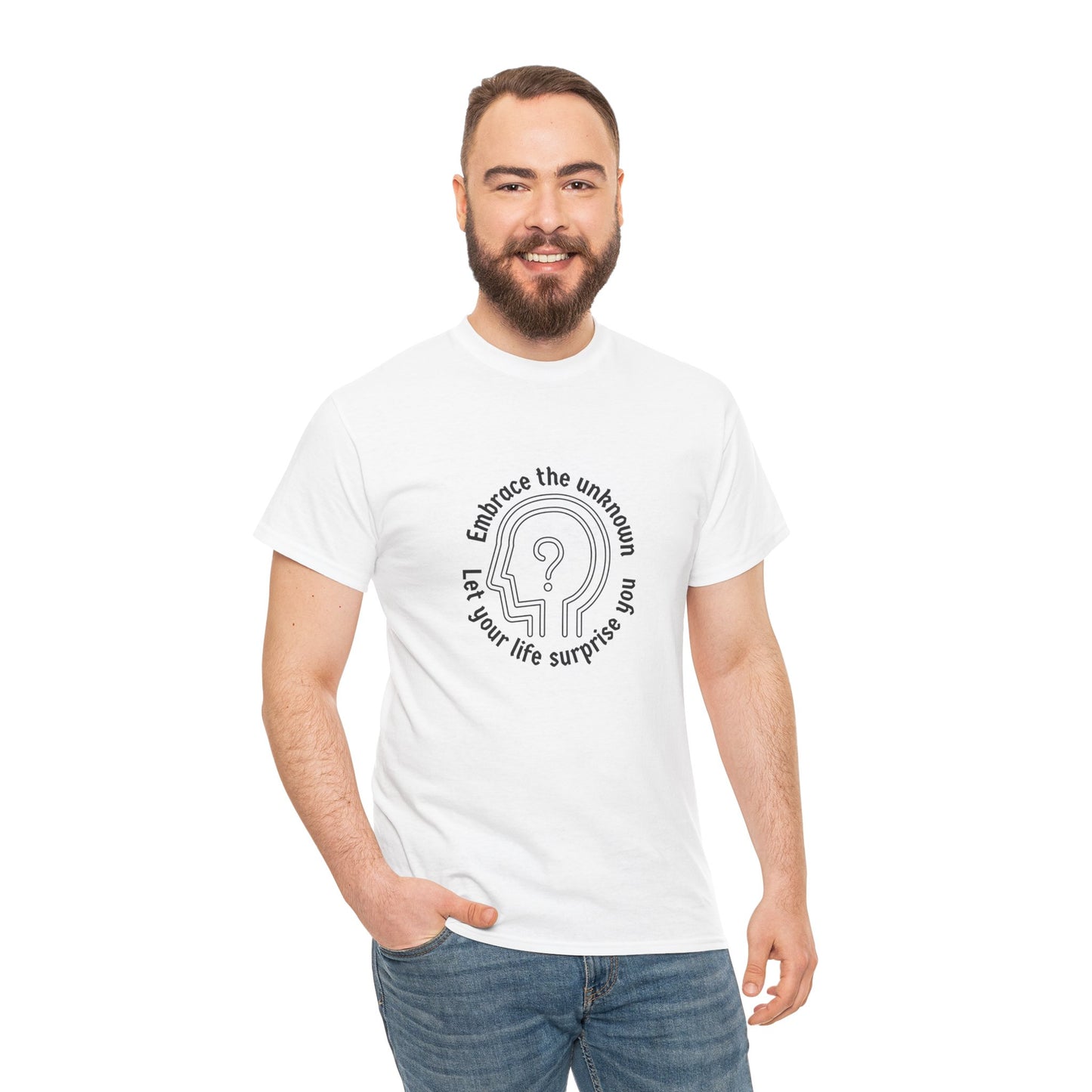 Embrace the Unknown Unisex Heavy Cotton Tee
