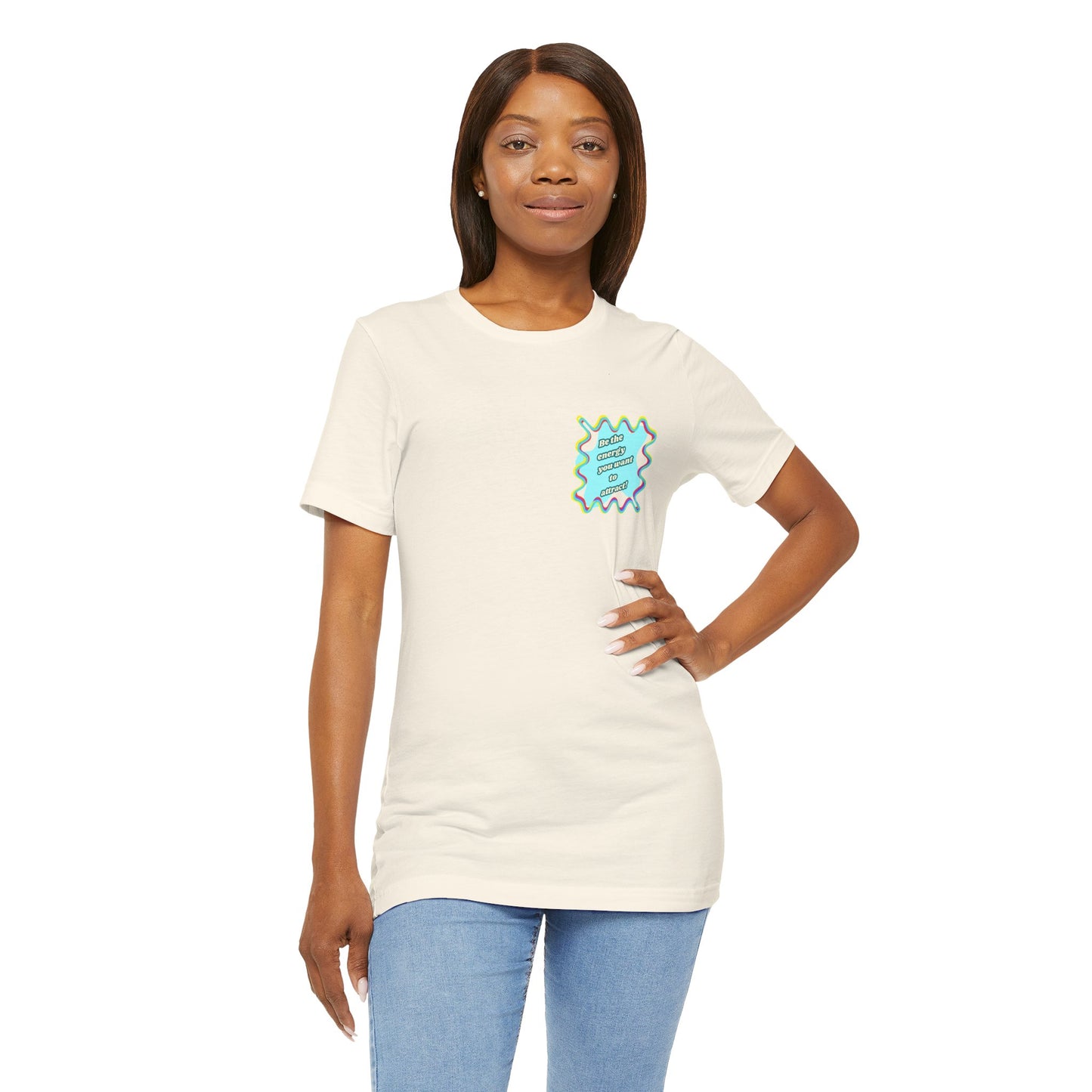 Colorful Graphic Unisex Jersey Tee – Be the energy!