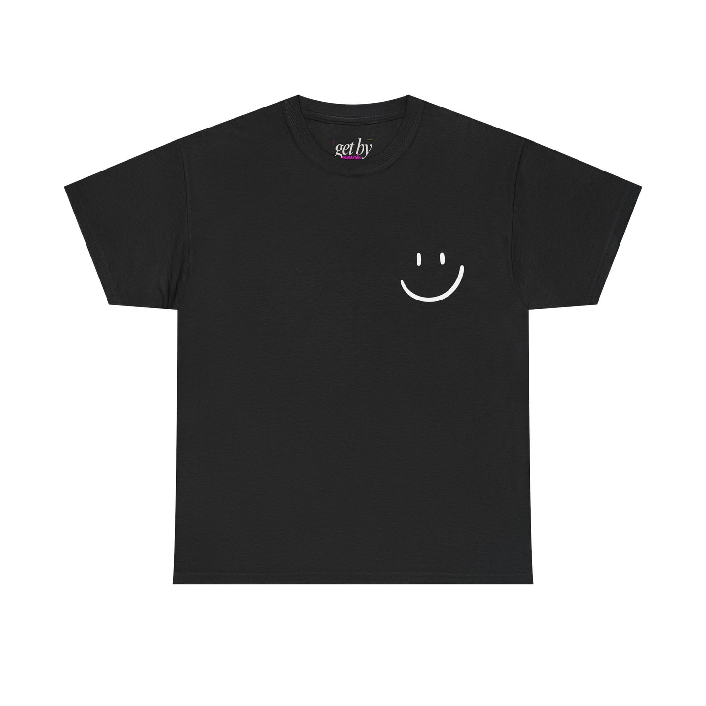 Unisex Heavy Cotton Tee - Smiley Face & Heartfelt Quote T-Shirt