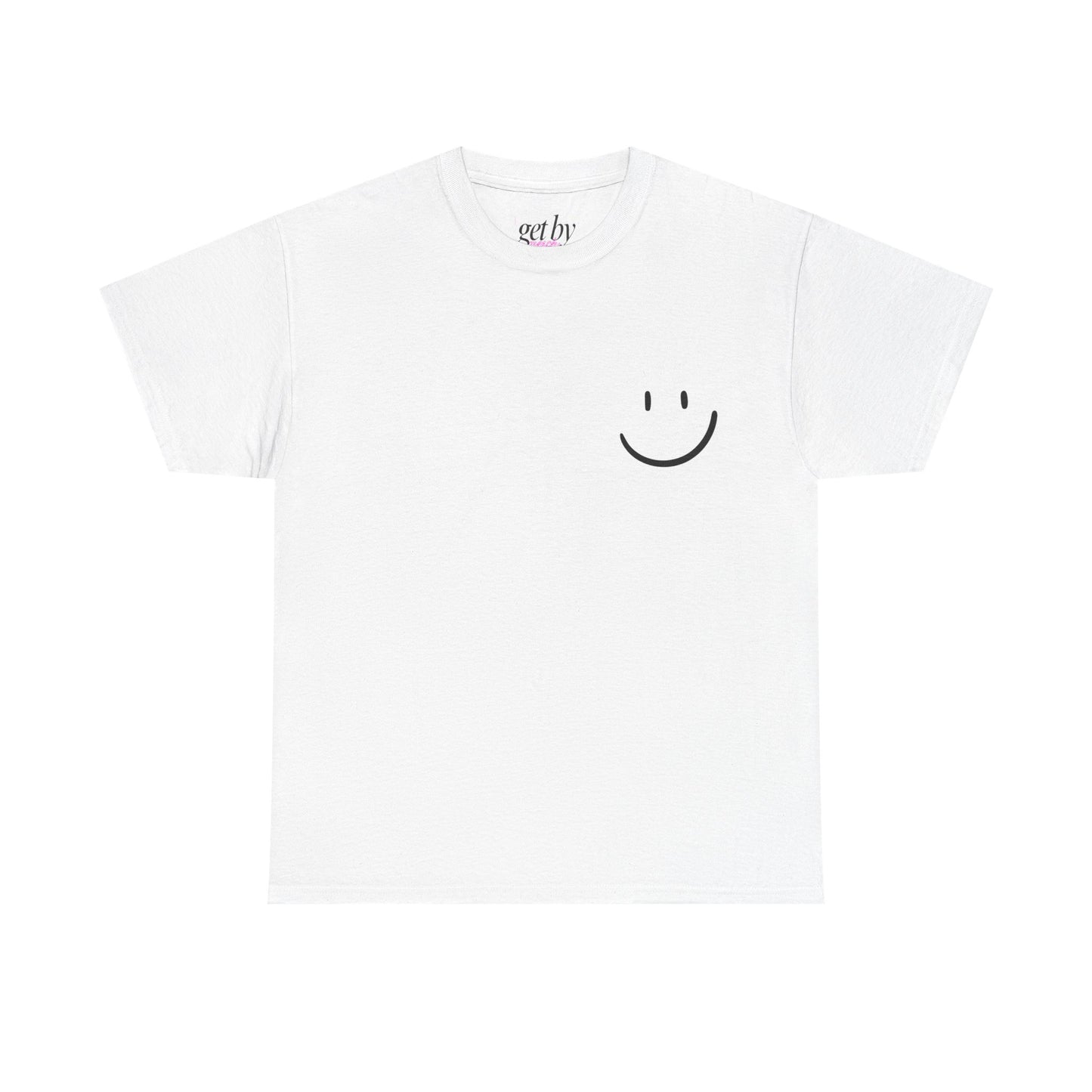 Unisex Heavy Cotton Tee - Smiley Face & Heartfelt Quote T-Shirt