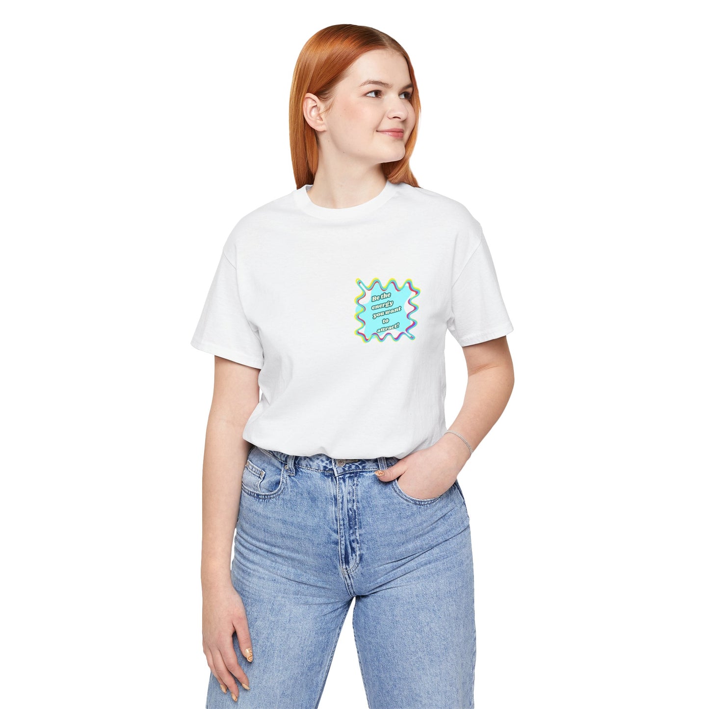 Colorful Graphic Unisex Jersey Tee – Be the energy!