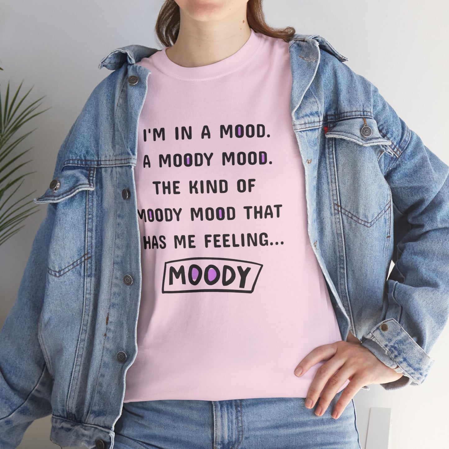 Moody Unisex Heavy Cotton Tee - Express Your Mood