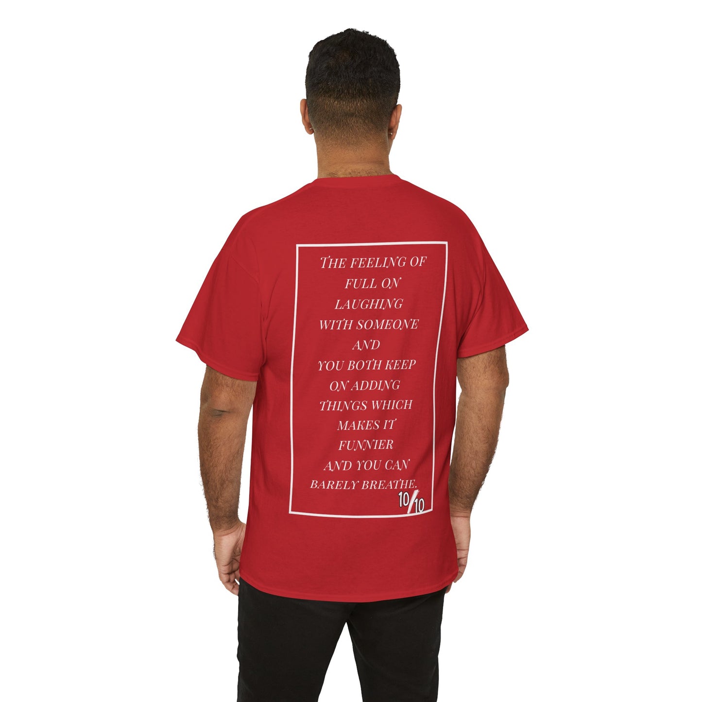 Unisex Heavy Cotton Tee - Smiley Face & Heartfelt Quote T-Shirt