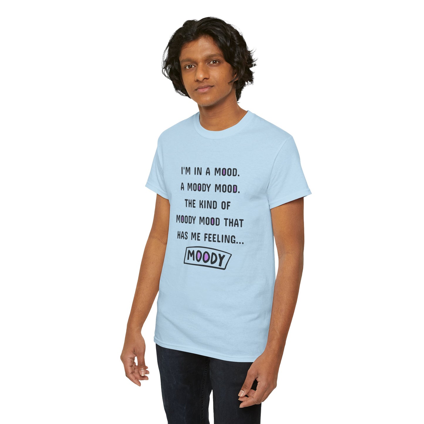 Moody Unisex Heavy Cotton Tee - Express Your Mood