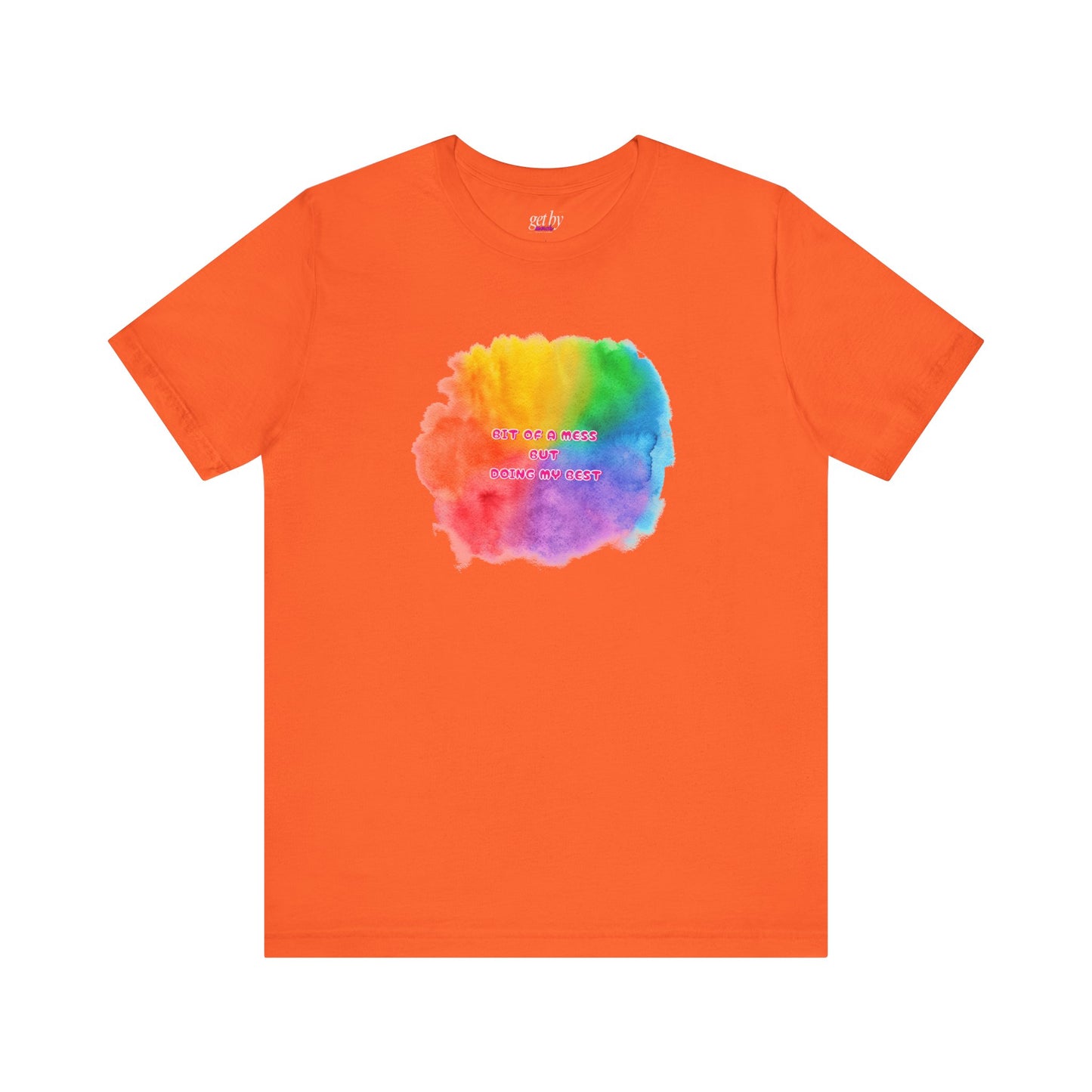 Rainbow Watercolor Unisex T-Shirt - Bit of a Mess