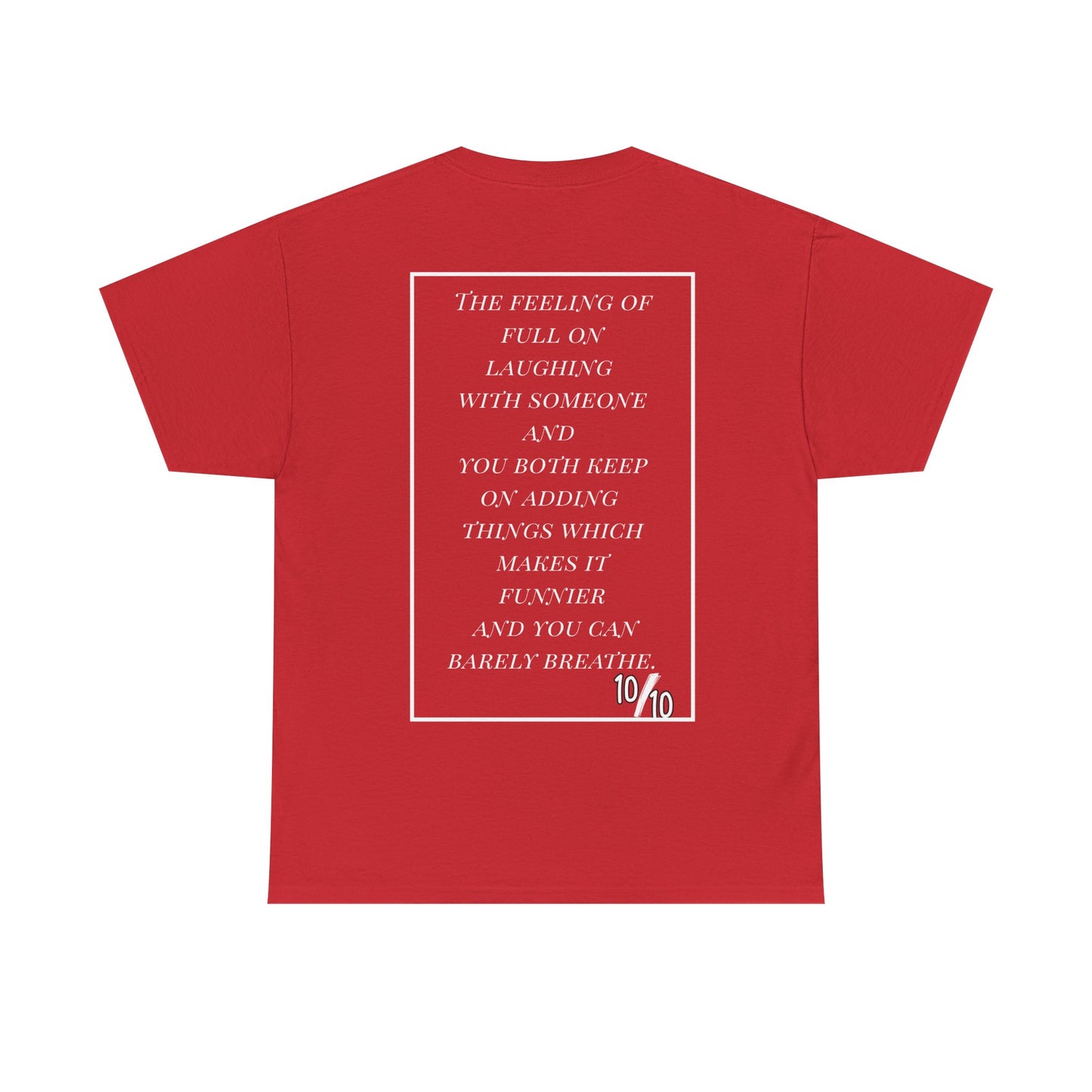 Unisex Heavy Cotton Tee - Smiley Face & Heartfelt Quote T-Shirt