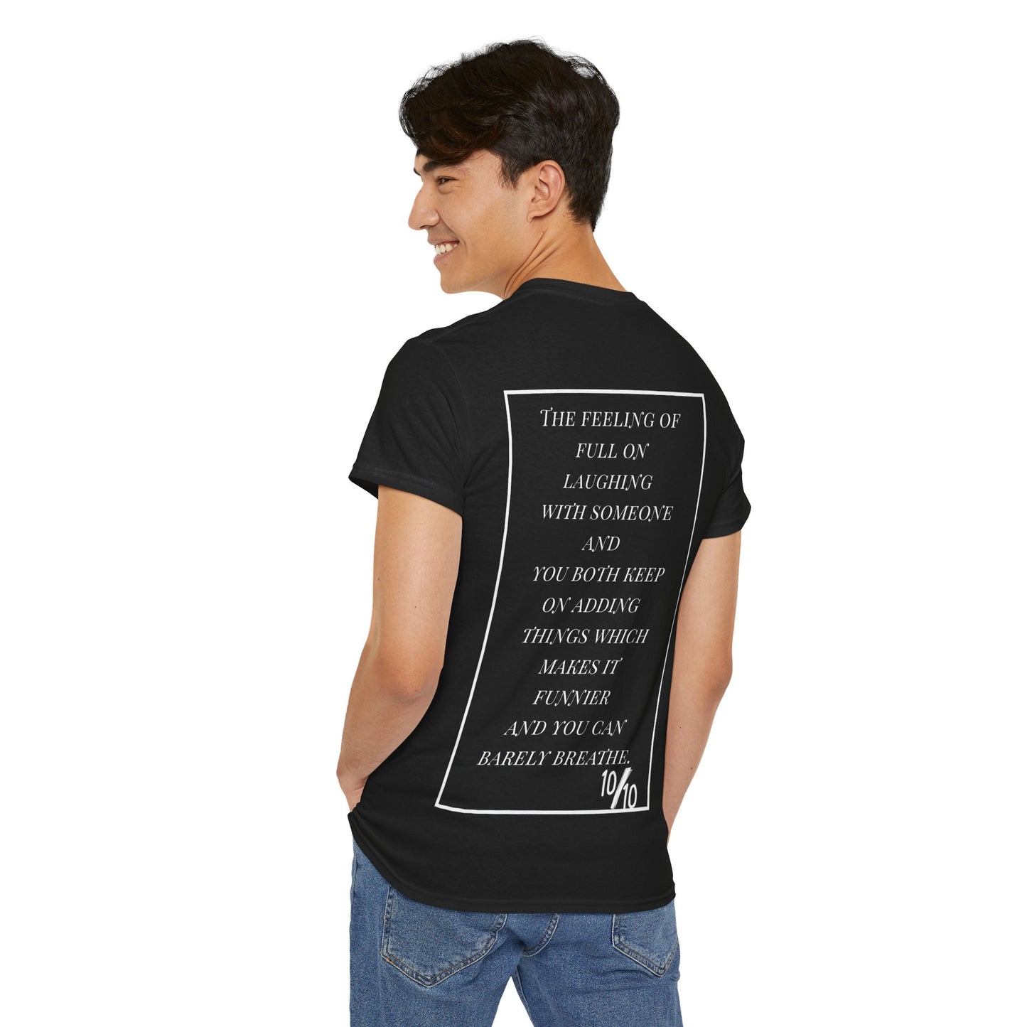 Unisex Heavy Cotton Tee - Smiley Face & Heartfelt Quote T-Shirt