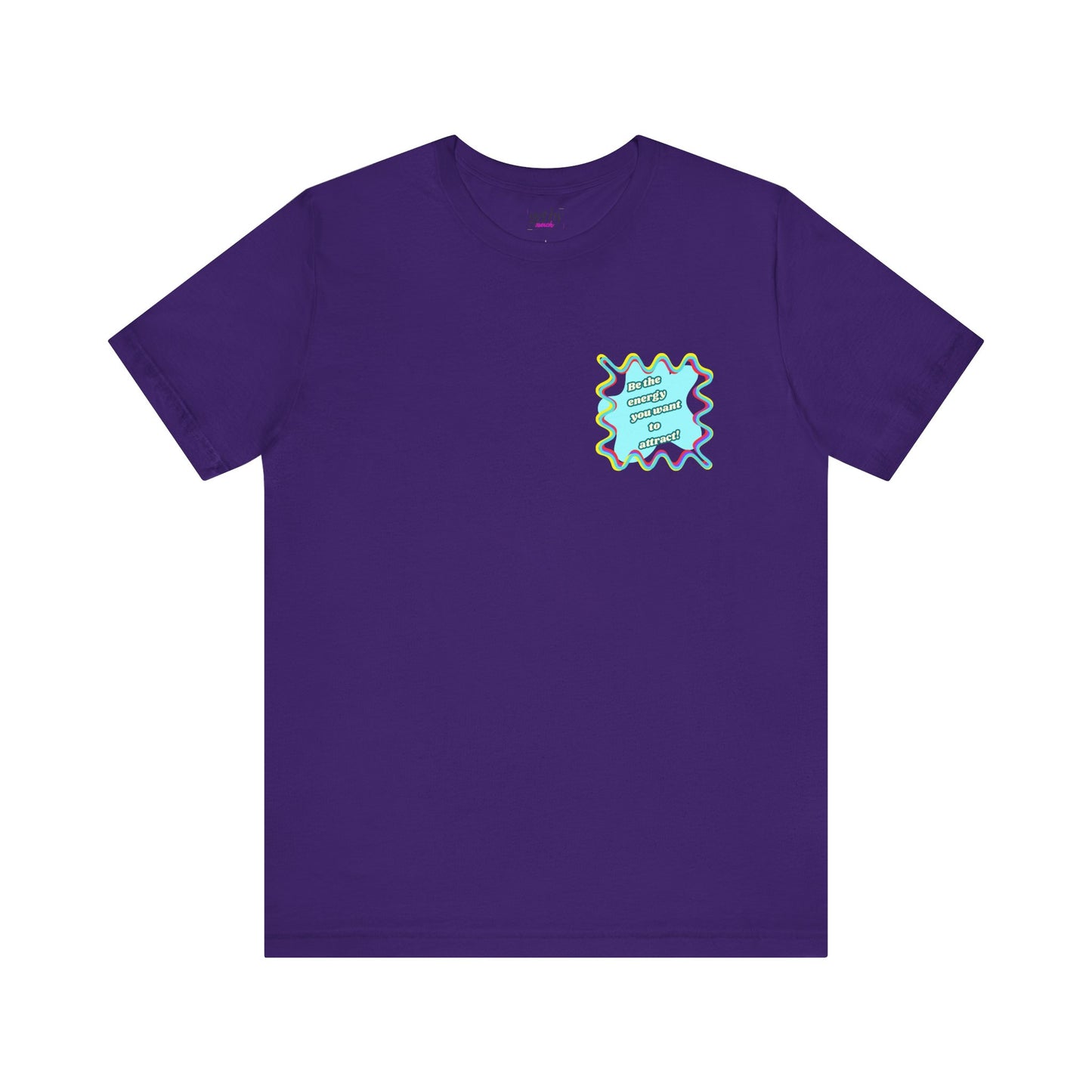 Colorful Graphic Unisex Jersey Tee – Be the energy!