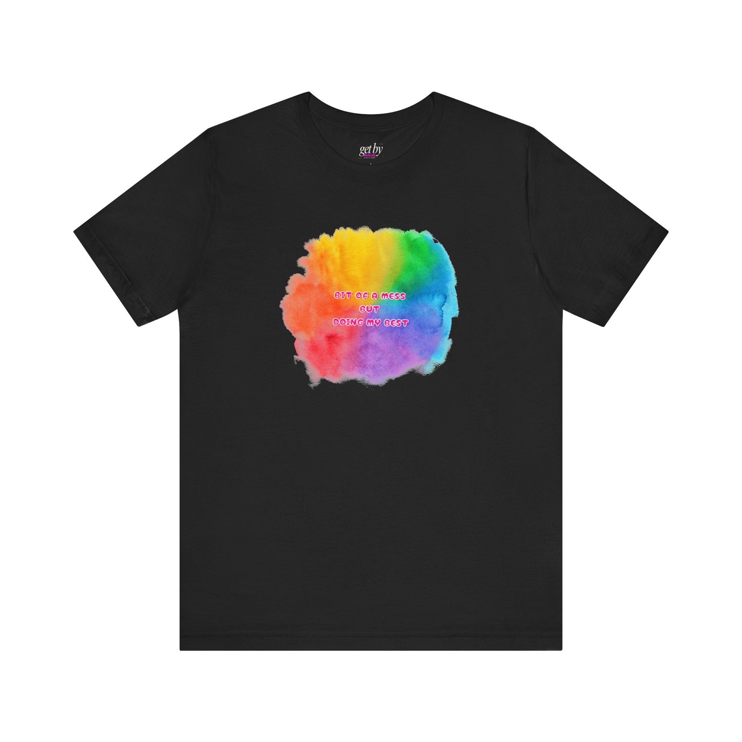 Rainbow Watercolor Unisex T-Shirt - Bit of a Mess