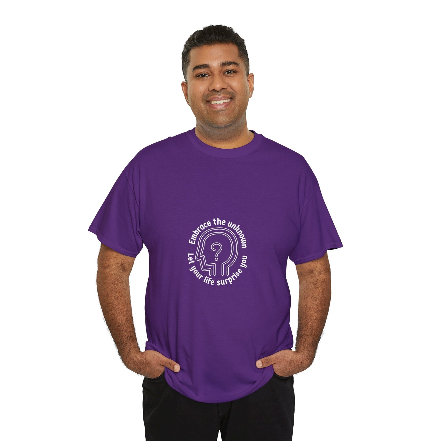 Embrace the Unknown Unisex Heavy Cotton Tee