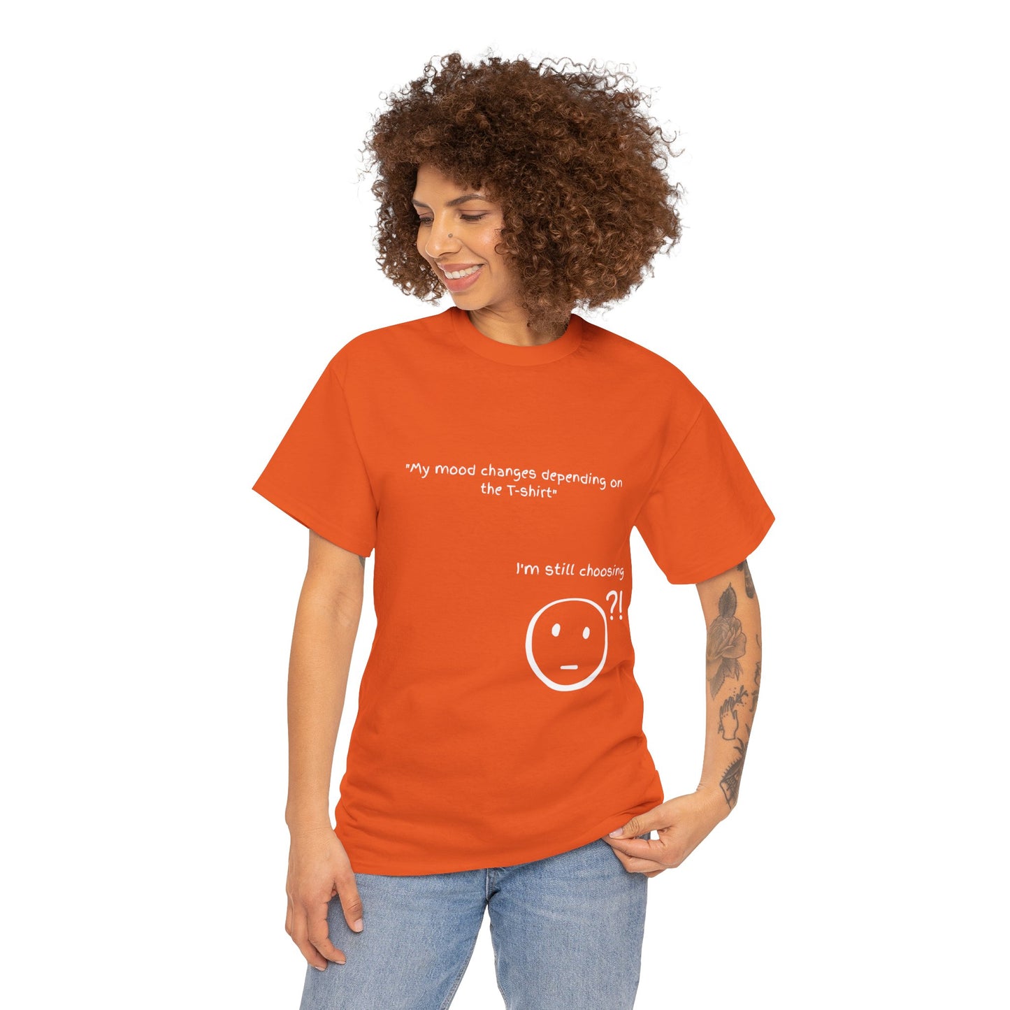 Mood Swing Unisex Heavy Cotton Tee – Perfect for Moments of Indecision!