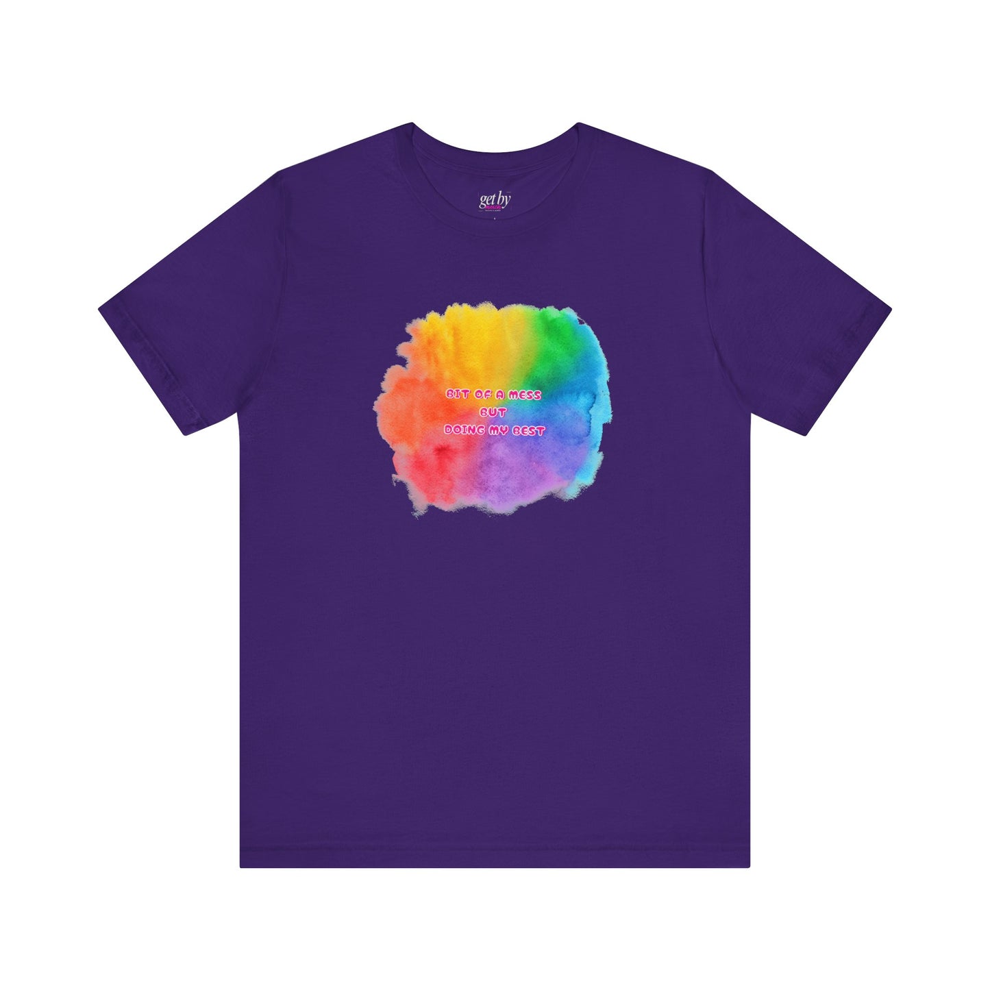 Rainbow Watercolor Unisex T-Shirt - Bit of a Mess