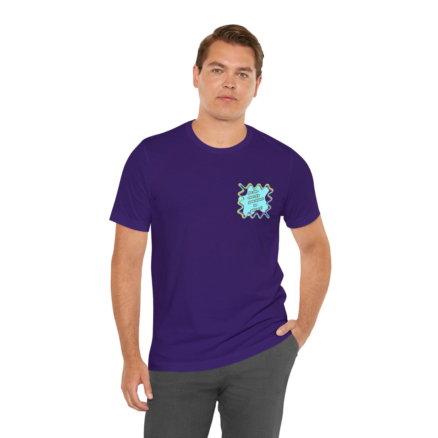 Colorful Graphic Unisex Jersey Tee – Be the energy!