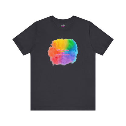 Rainbow Watercolor Unisex T-Shirt - Bit of a Mess