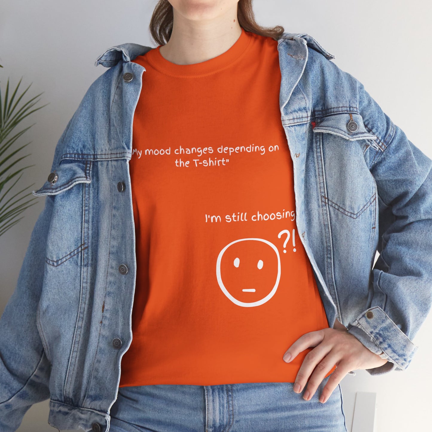 Mood Swing Unisex Heavy Cotton Tee – Perfect for Moments of Indecision!