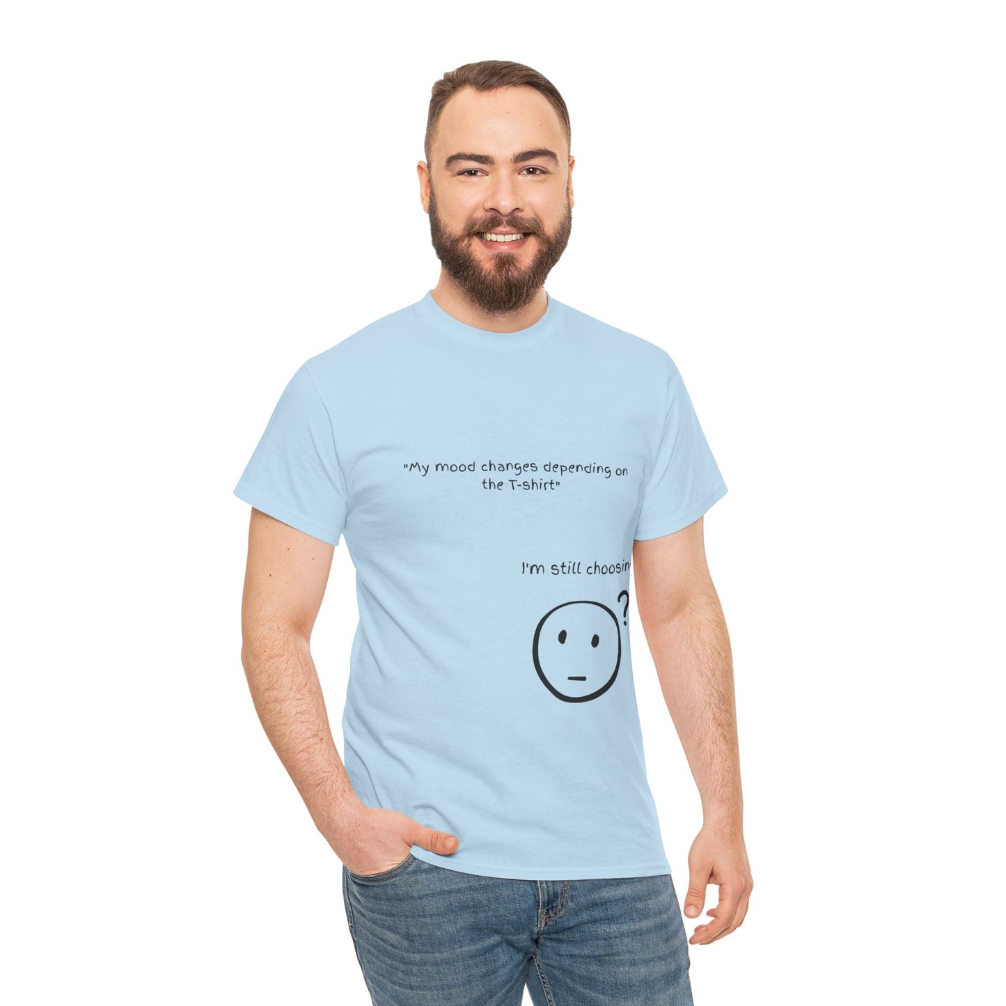 Mood Swing Unisex Heavy Cotton Tee – Perfect for Moments of Indecision!