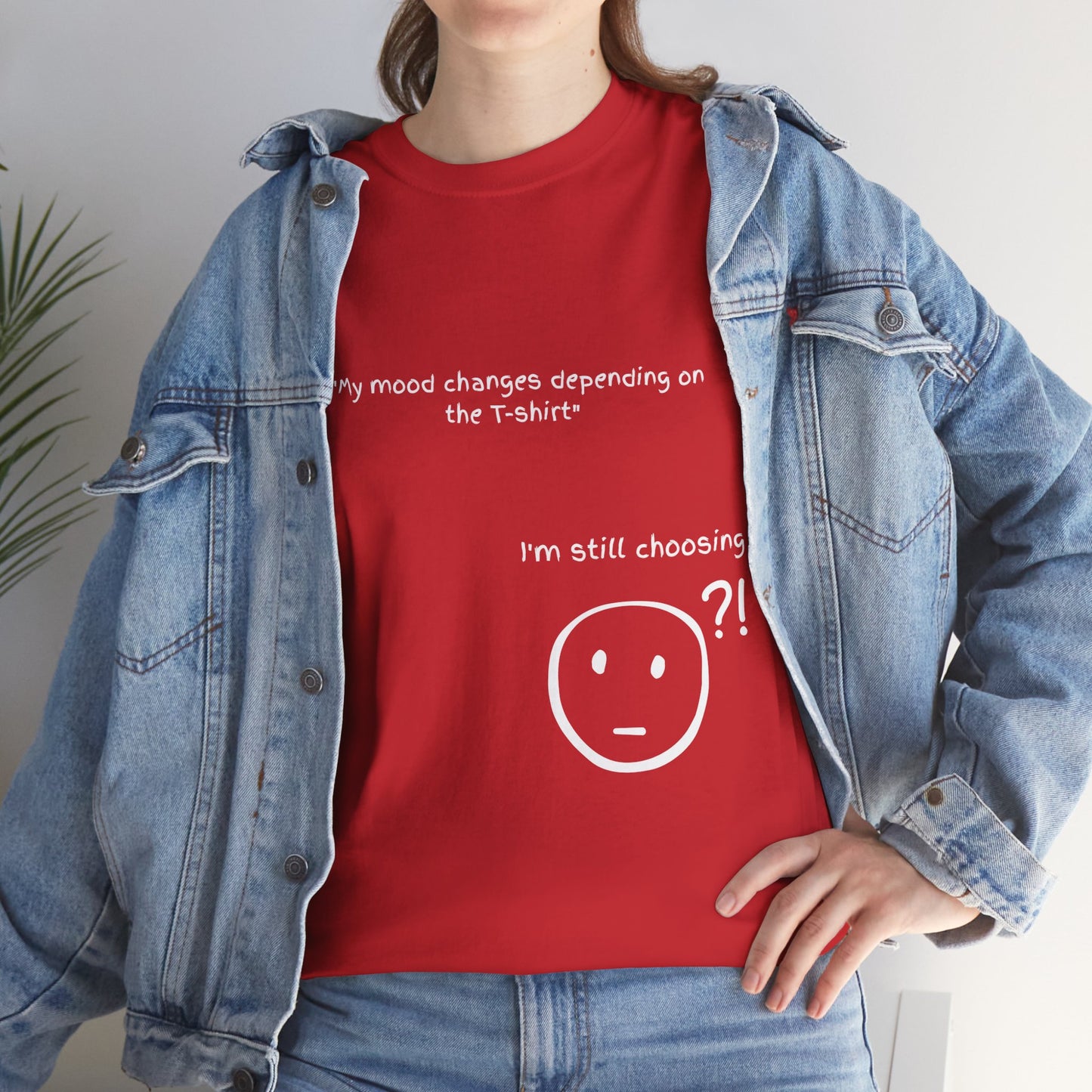 Mood Swing Unisex Heavy Cotton Tee – Perfect for Moments of Indecision!