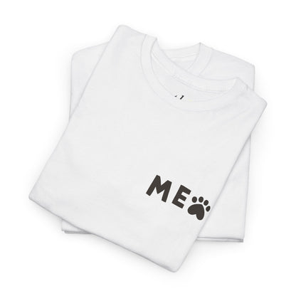 Cute Cat Lover Unisex Tee - "Meow" & "Introverted, but willing to discuss cats"