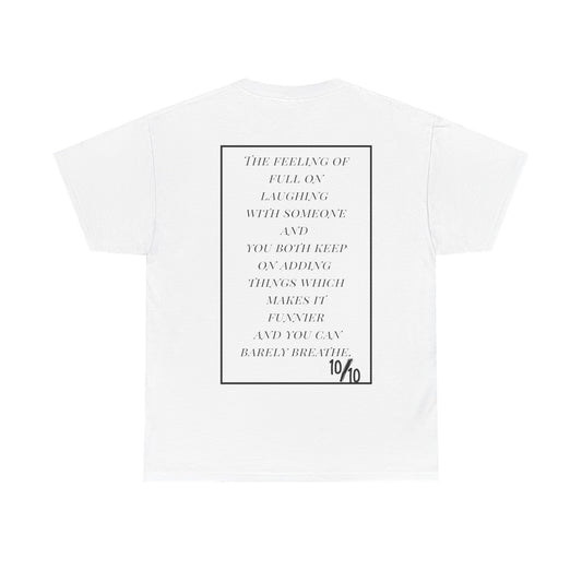 Unisex Heavy Cotton Tee - Smiley Face & Heartfelt Quote T-Shirt