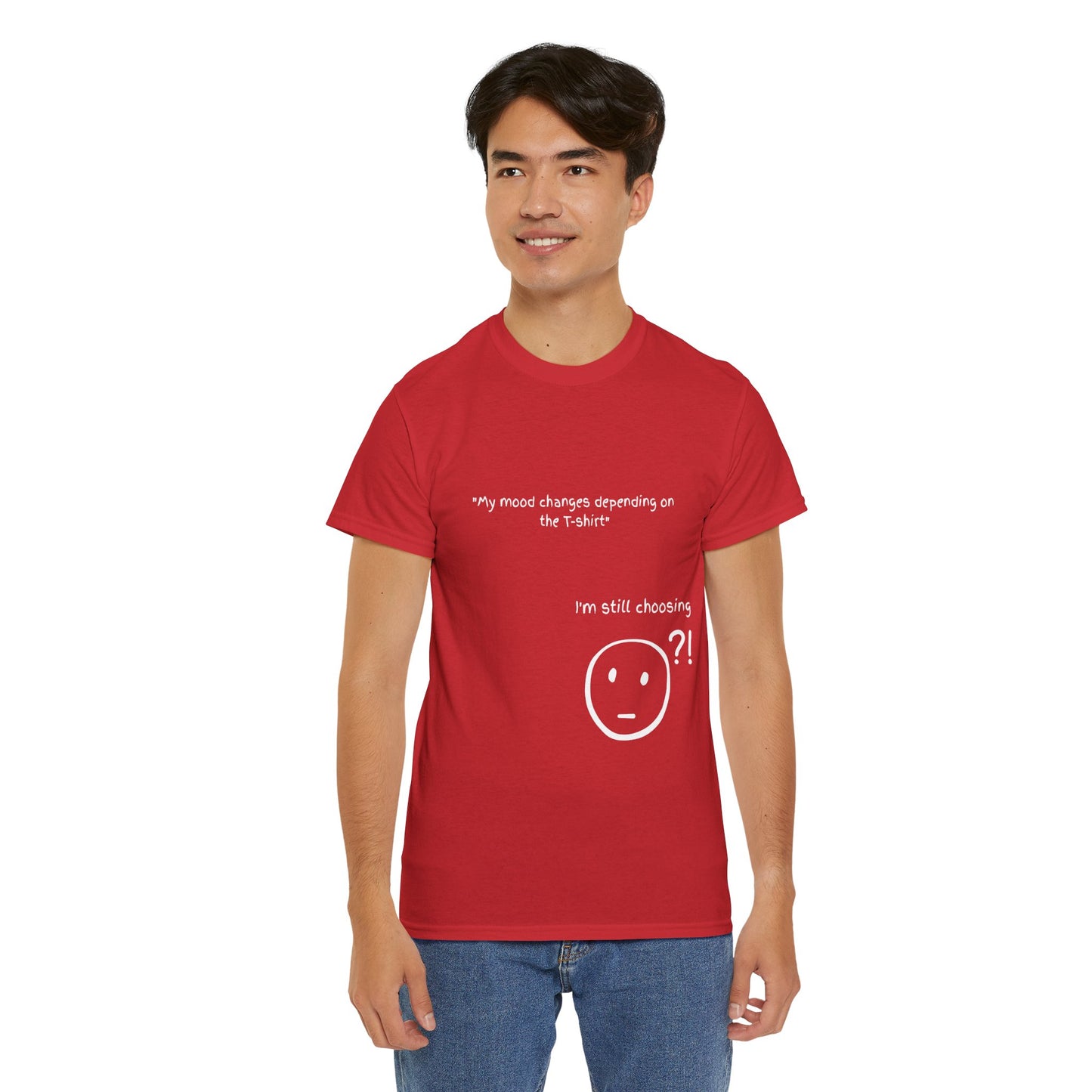 Mood Swing Unisex Heavy Cotton Tee – Perfect for Moments of Indecision!