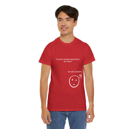 Mood Swing Unisex Heavy Cotton Tee – Perfect for Moments of Indecision!