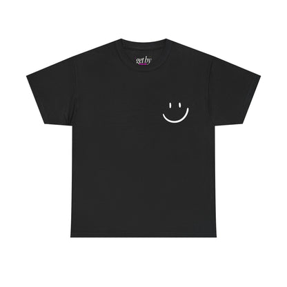 Unisex Heavy Cotton Tee - Smiley Face & Heartfelt Quote T-Shirt