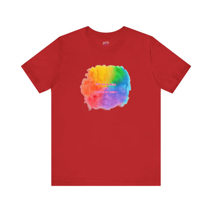 Rainbow Watercolor Unisex T-Shirt - Bit of a Mess
