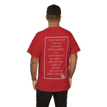 Unisex Heavy Cotton Tee - Smiley Face & Heartfelt Quote T-Shirt