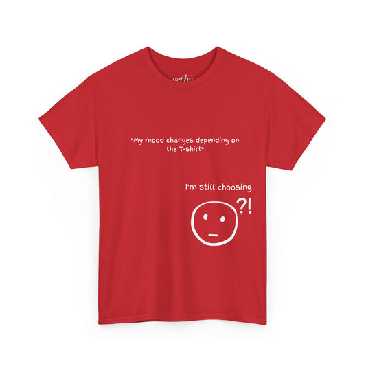 Mood Swing Unisex Heavy Cotton Tee – Perfect for Moments of Indecision!