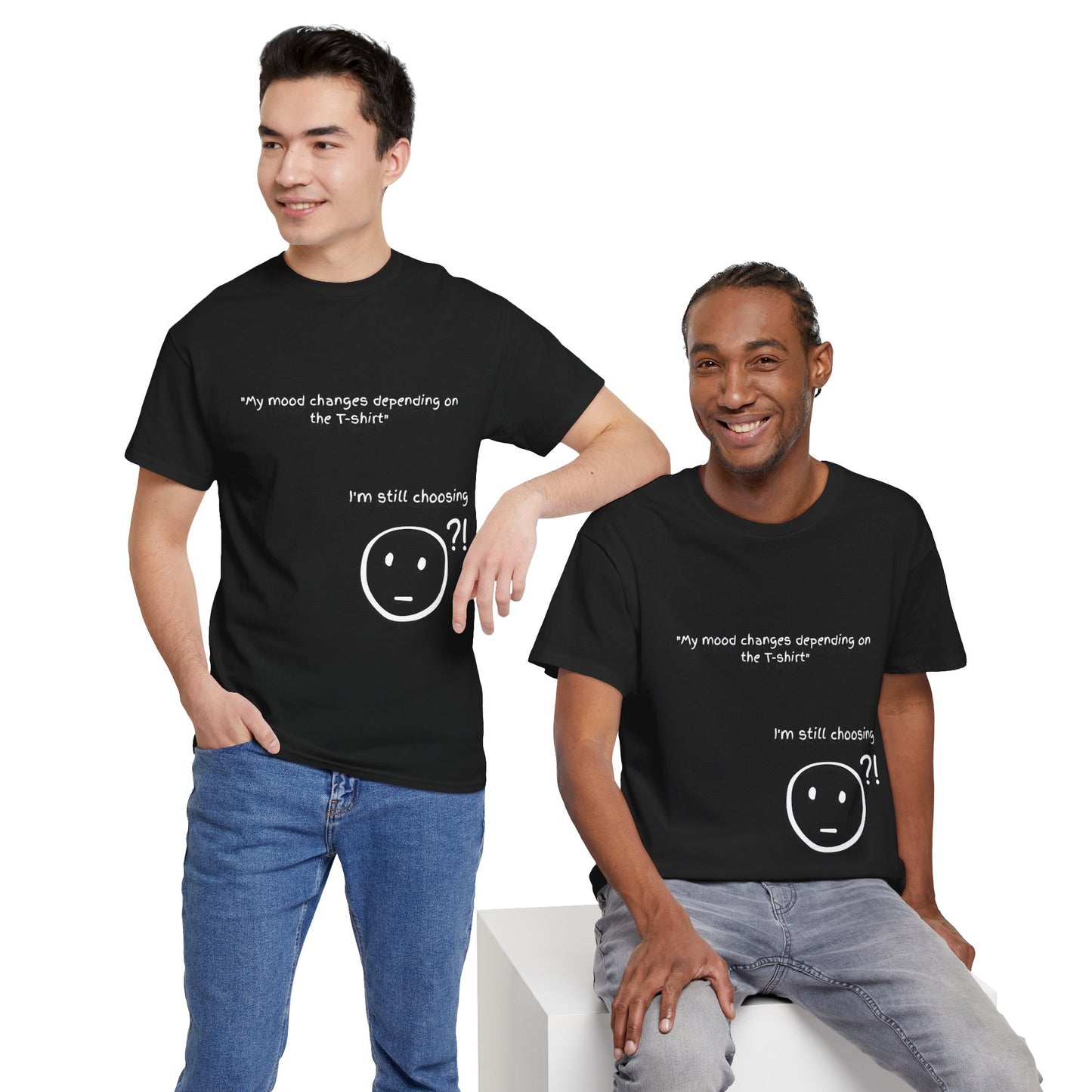 Mood Swing Unisex Heavy Cotton Tee – Perfect for Moments of Indecision!