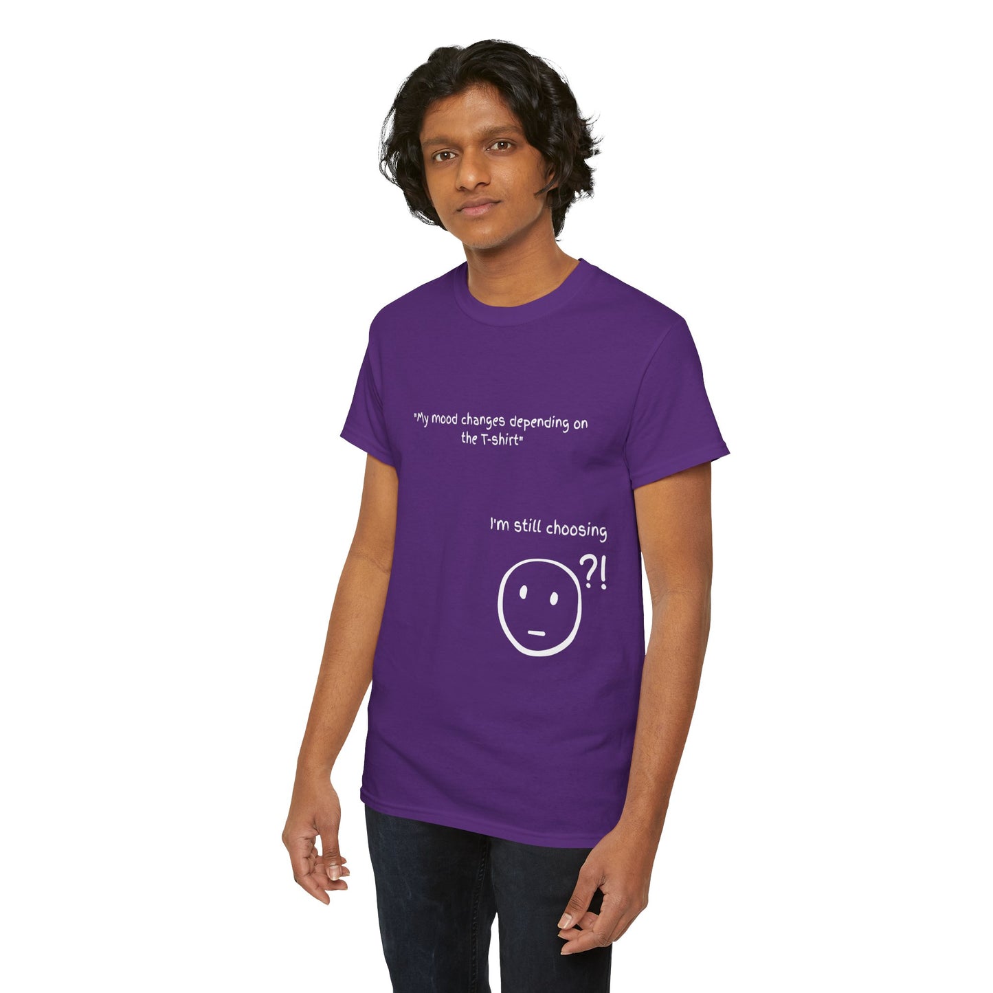 Mood Swing Unisex Heavy Cotton Tee – Perfect for Moments of Indecision!