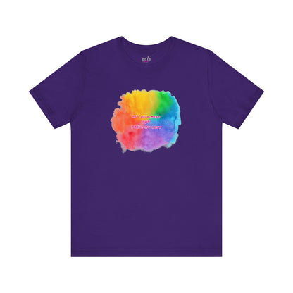 Rainbow Watercolor Unisex T-Shirt - Bit of a Mess