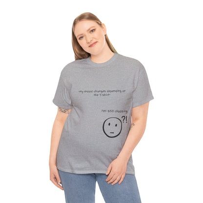 Mood Swing Unisex Heavy Cotton Tee – Perfect for Moments of Indecision!