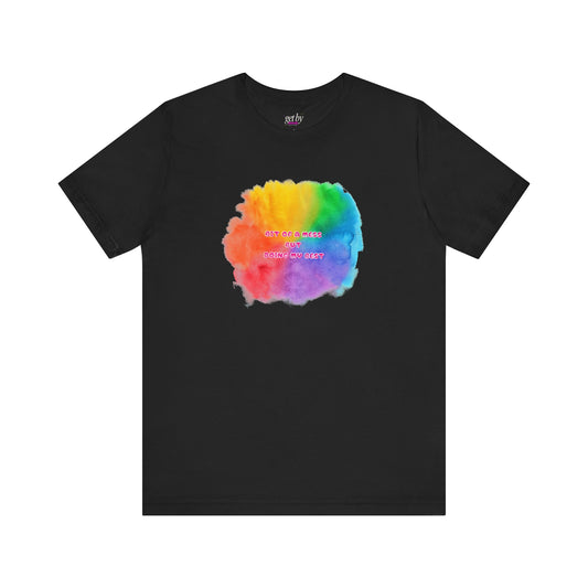 Rainbow Watercolor Unisex T-Shirt - Bit of a Mess