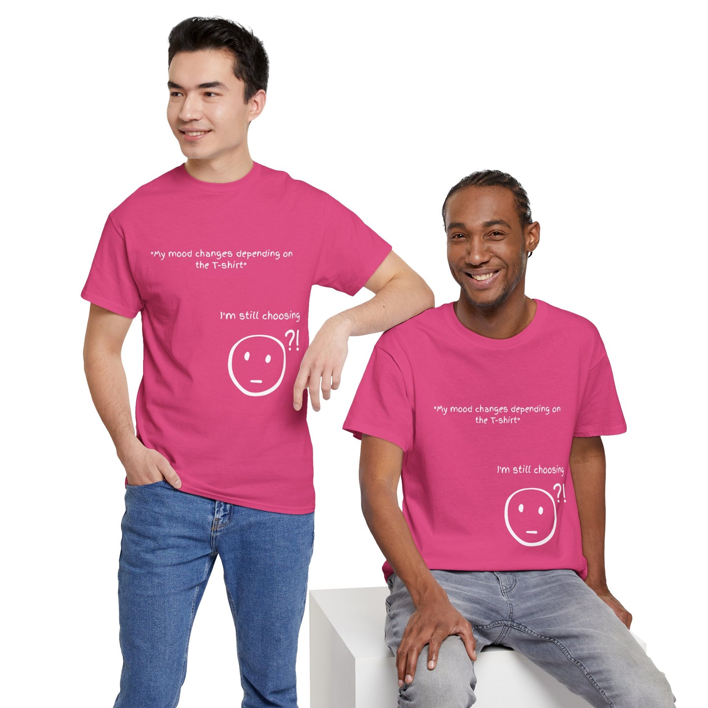 Mood Swing Unisex Heavy Cotton Tee – Perfect for Moments of Indecision!