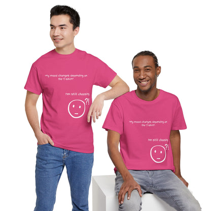 Mood Swing Unisex Heavy Cotton Tee – Perfect for Moments of Indecision!