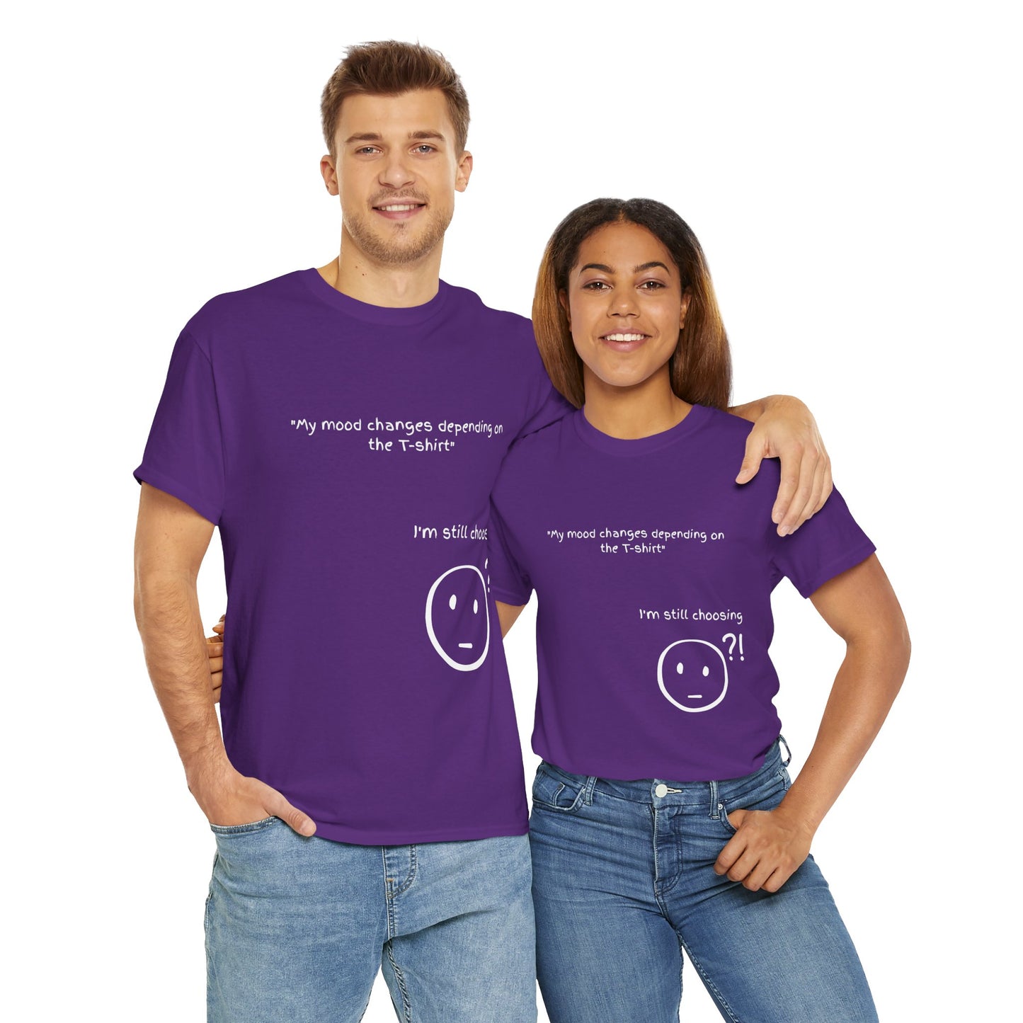Mood Swing Unisex Heavy Cotton Tee – Perfect for Moments of Indecision!